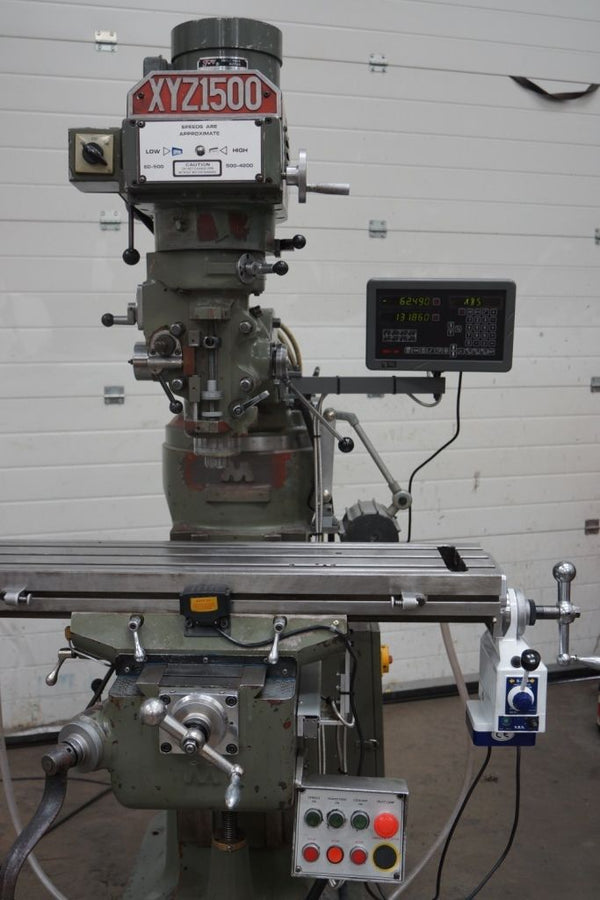 XYZ 1500 Milling machine Digital Readout system – gtprecision