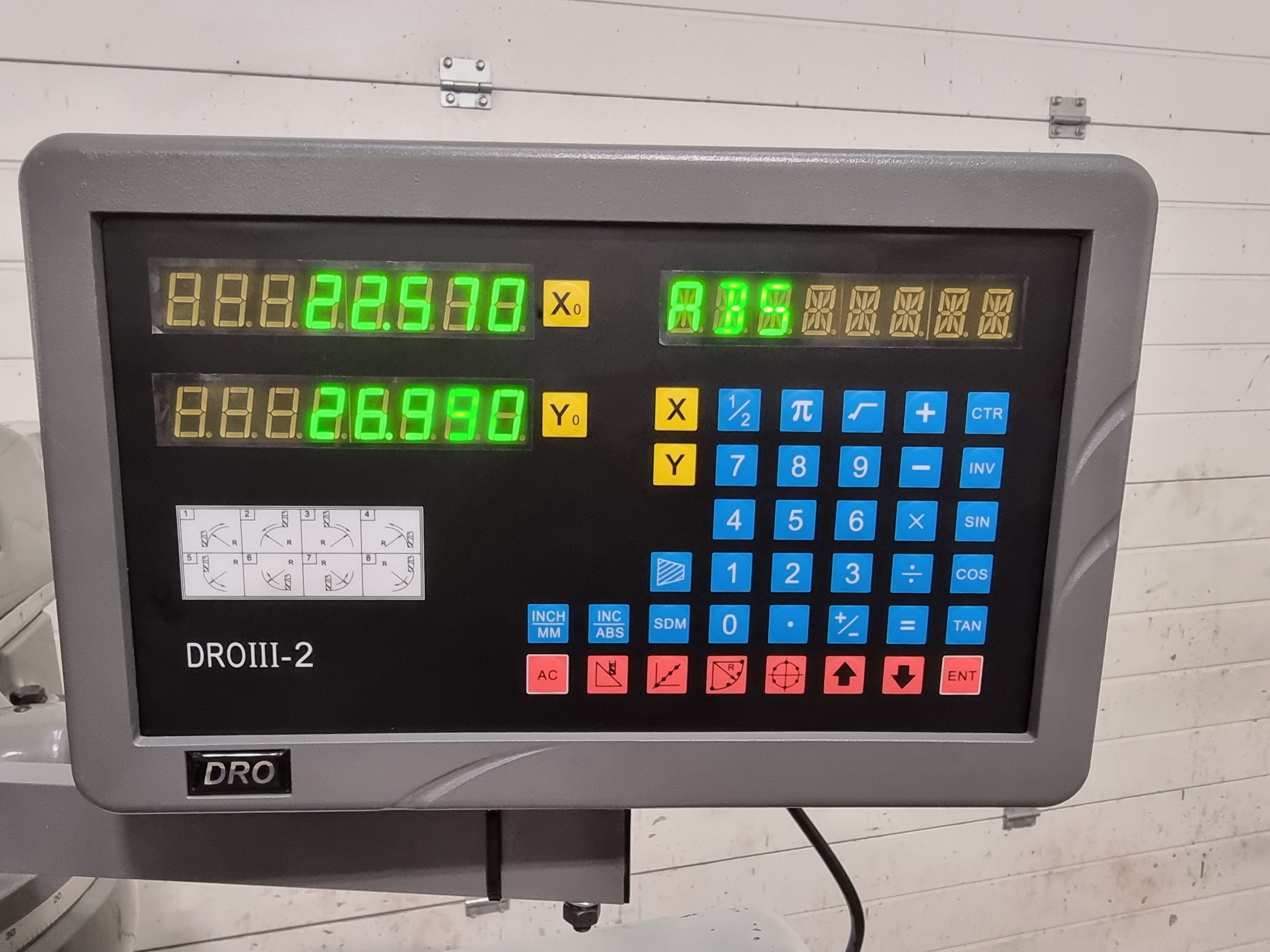 2 axis Digital Readout system to suit the Bridgeport milling machine ...