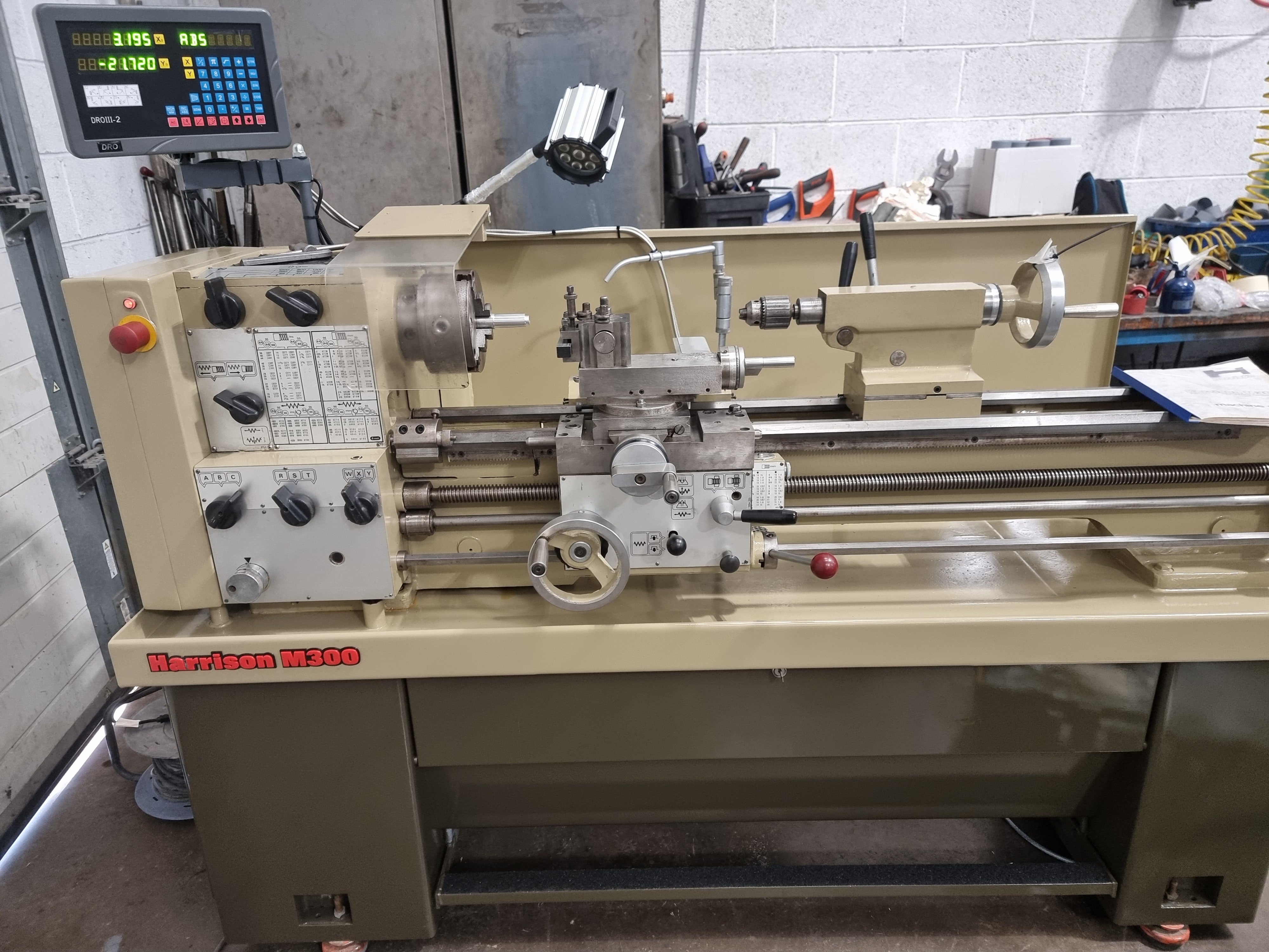 Harrison Core Making Machine Harrison M300 lathe DRO system – gtprecision