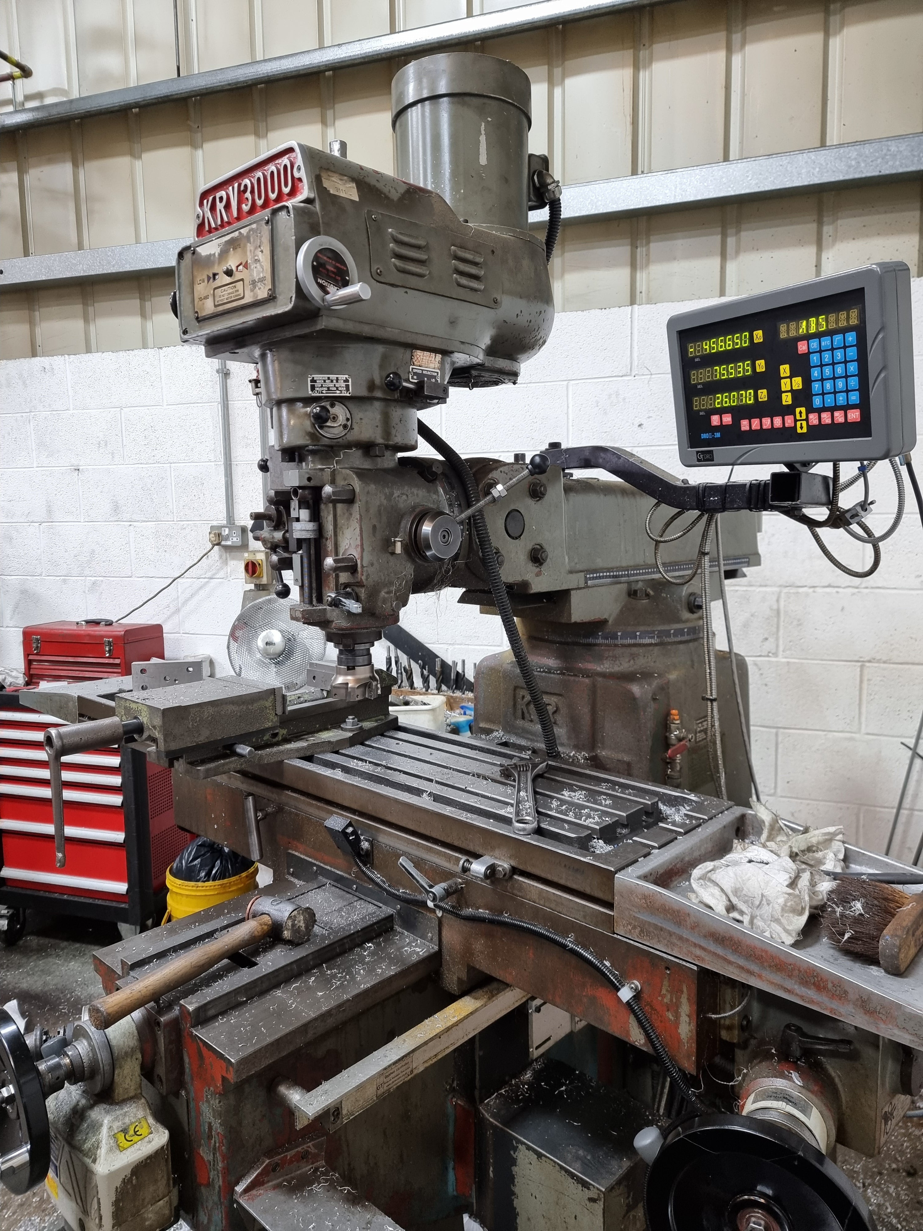 Mex 3000 Machine KRV 3000 Milling machine Digital Readout system – gtprecision