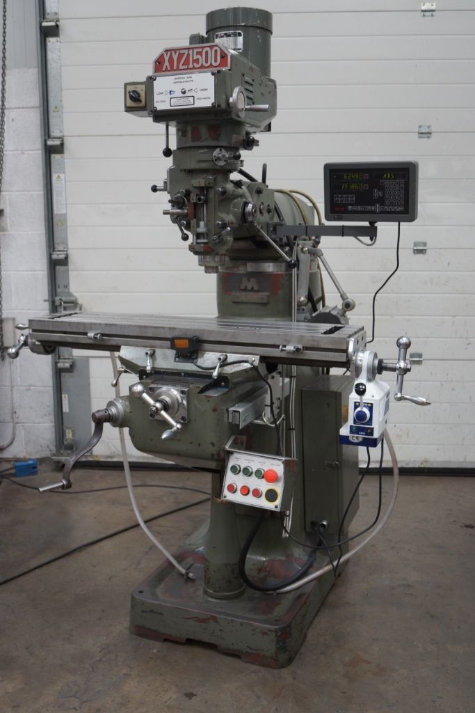 Xyz Machine XYZ 1500 Milling machine Digital Readout system – gtprecision