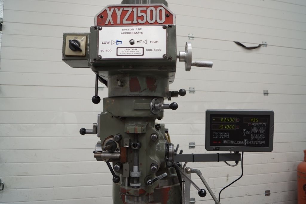 XYZ 1500 Milling machine Digital Readout system – gtprecision