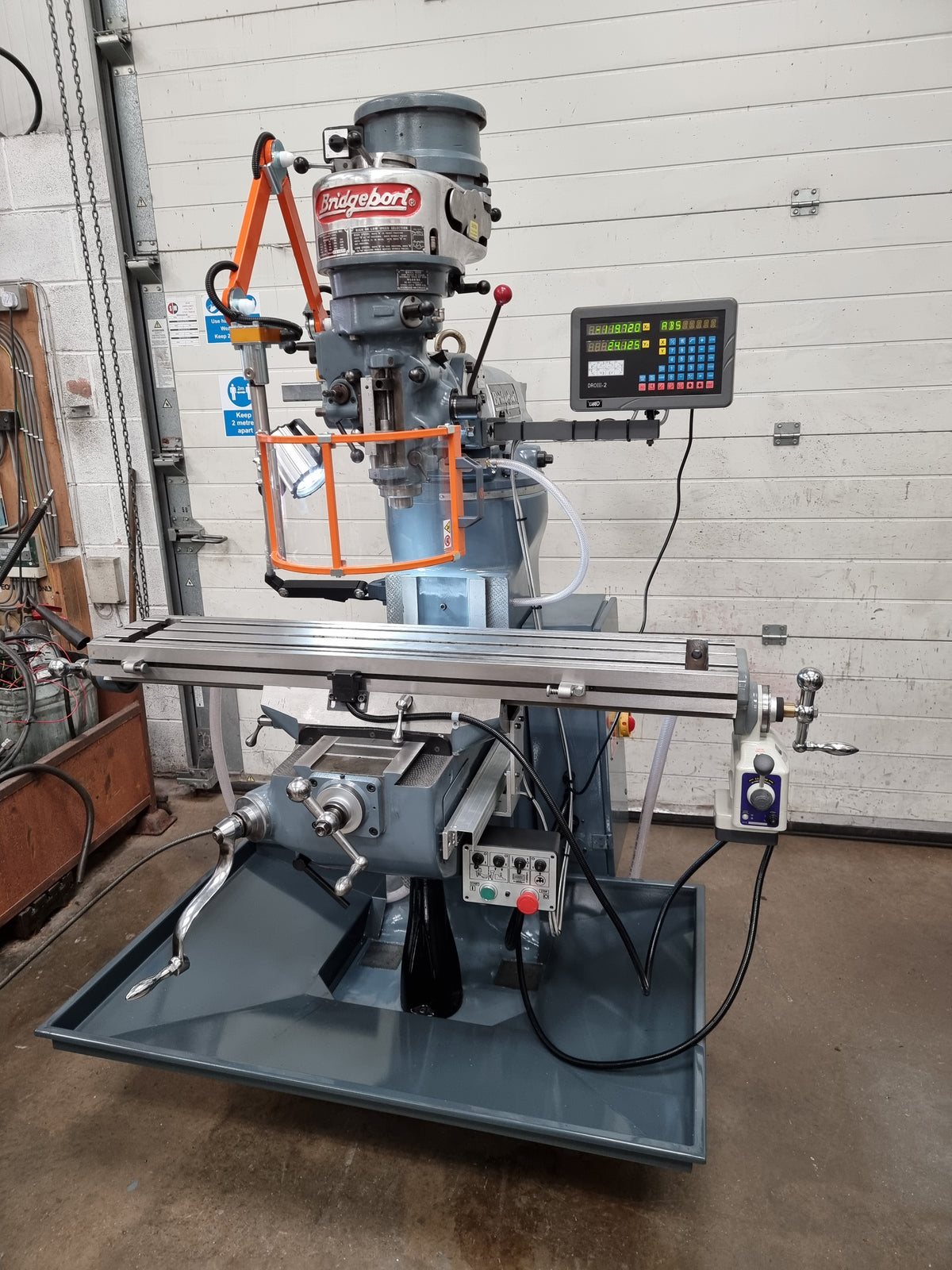2 axis Digital readout system with Magnetic scales to suit the Bridgep ...